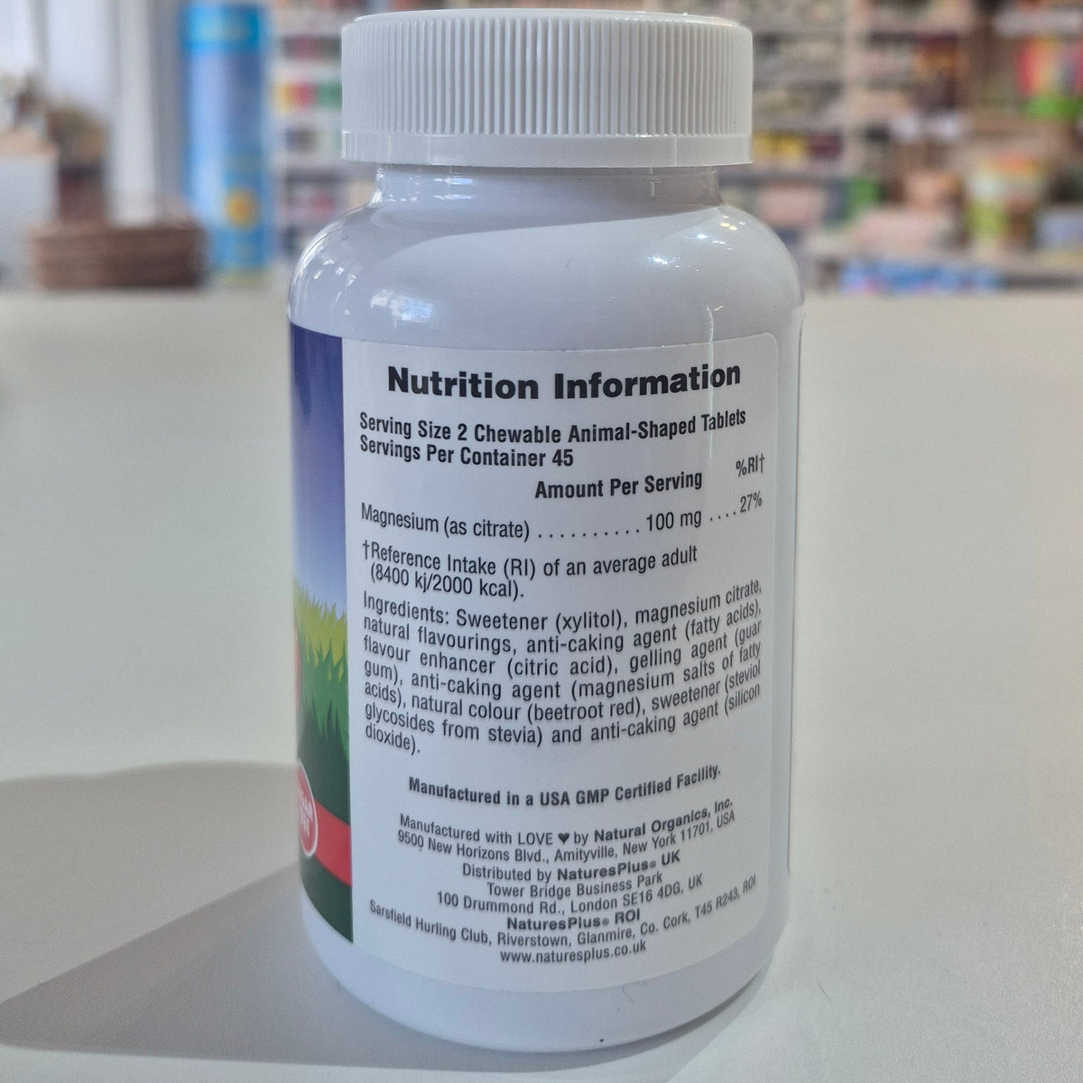 Nature’s Plus MagKidz Children’s Chewables Magnesium Support for Kids
