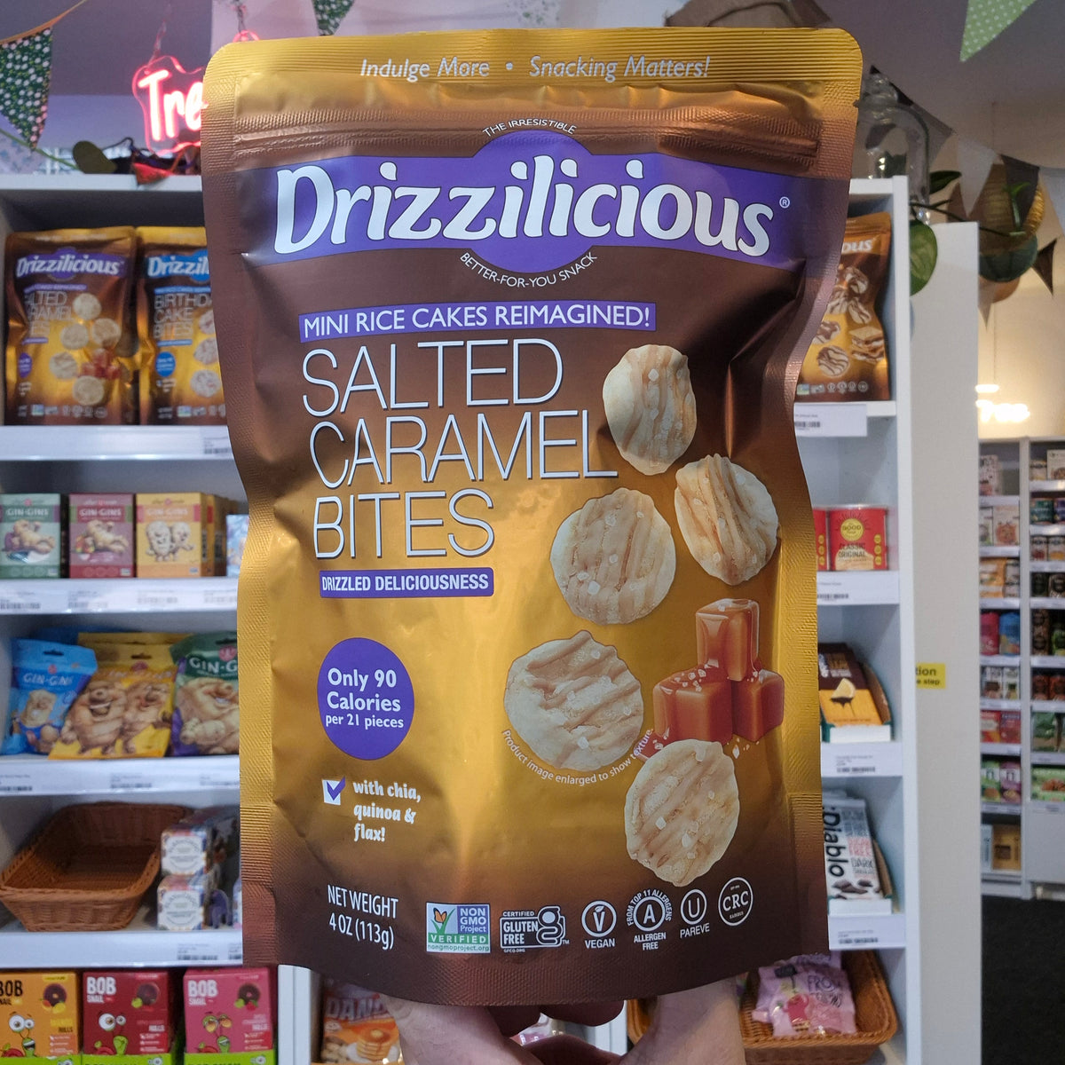 Drizzilicious Salted Caramel Bites Mini Rice Cakes 113g