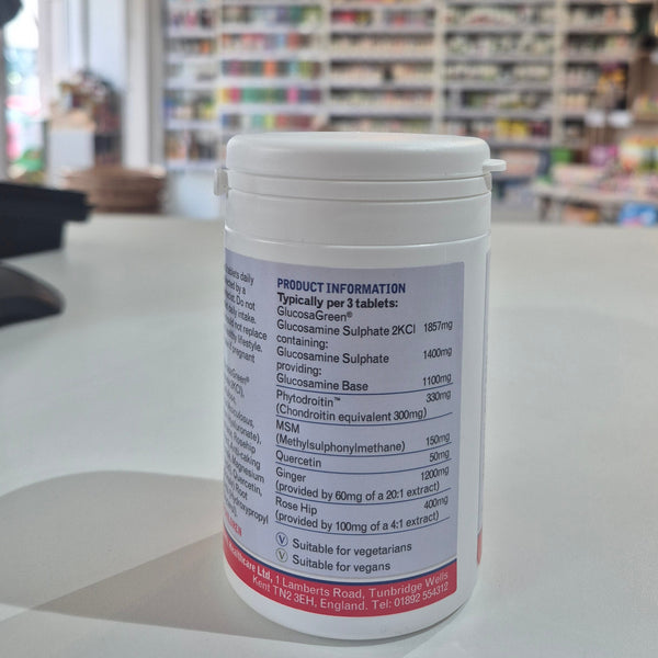 Bottle with label in a store setting