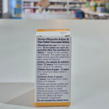 Arnica back of the box, white and yellow