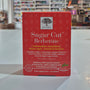 'Sugar Cut Berberine' held against a blurred bookstore background
