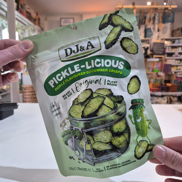 Pickle-Licious Crunchy Cucumber Snack 50g Vegetable Crisps DJ&A