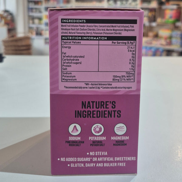 Product packaging with 'Nature's Ingredients' label on a blurred background
