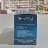 Syno-Vital product packaging on a table with a blurred store background
