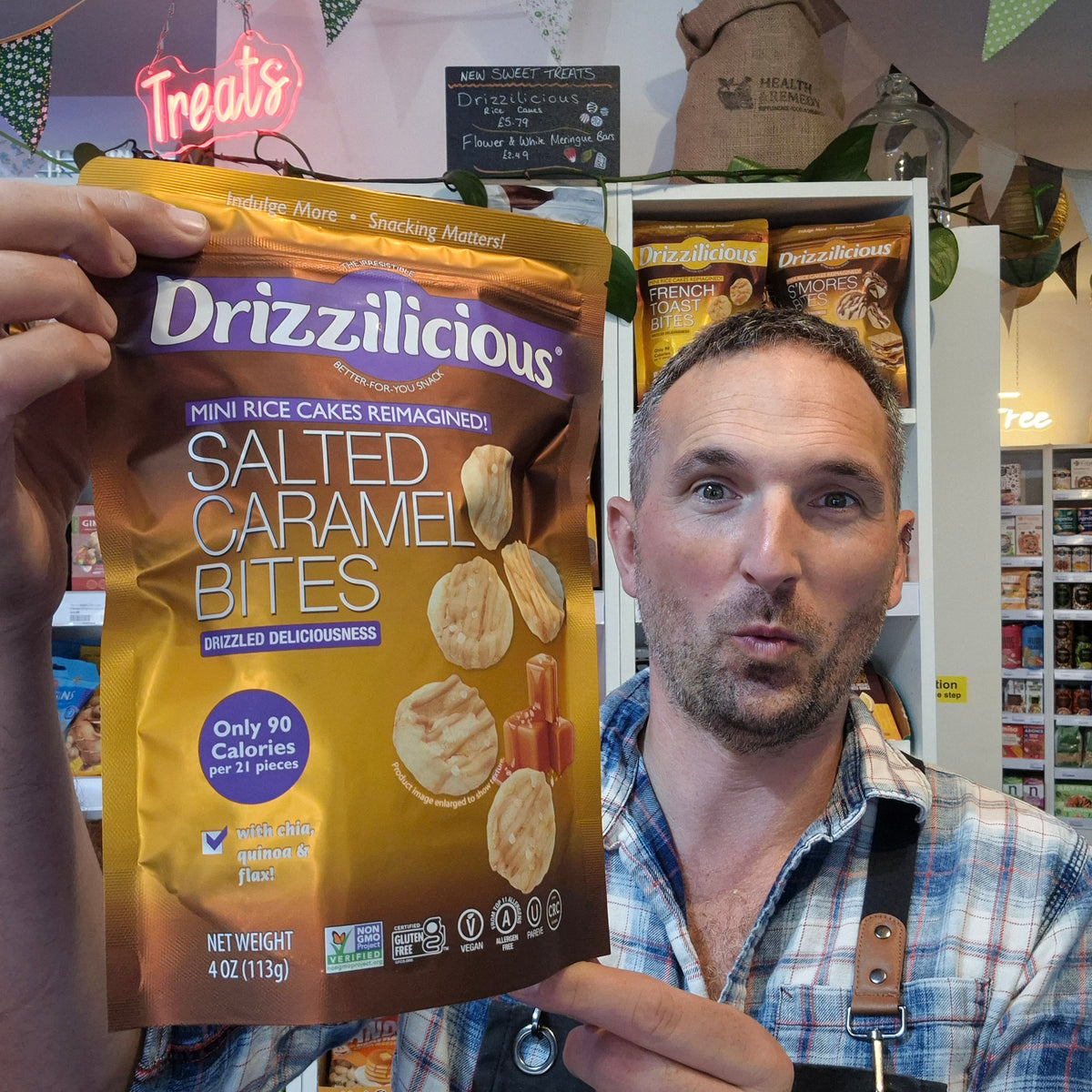 Drizzilicious Salted Caramel Bites Mini Rice Cakes 113g