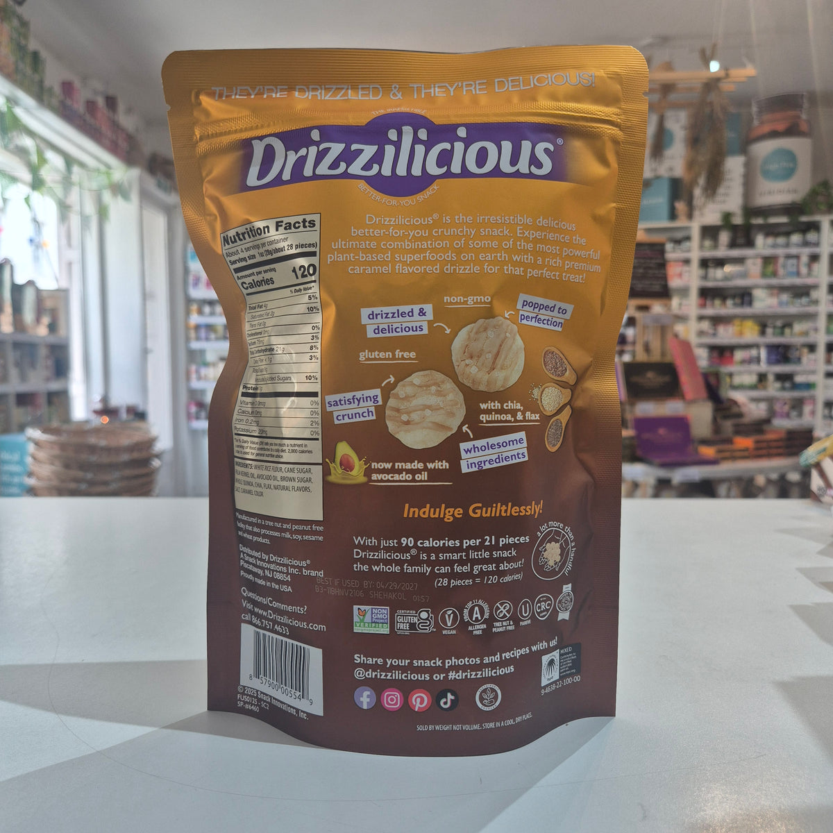 Drizzilicious Salted Caramel Bites Mini Rice Cakes 113g