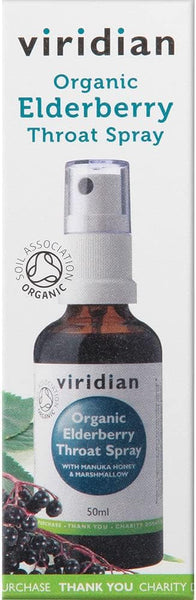 Viridian Nutrition Org Elderberry Throat Spray